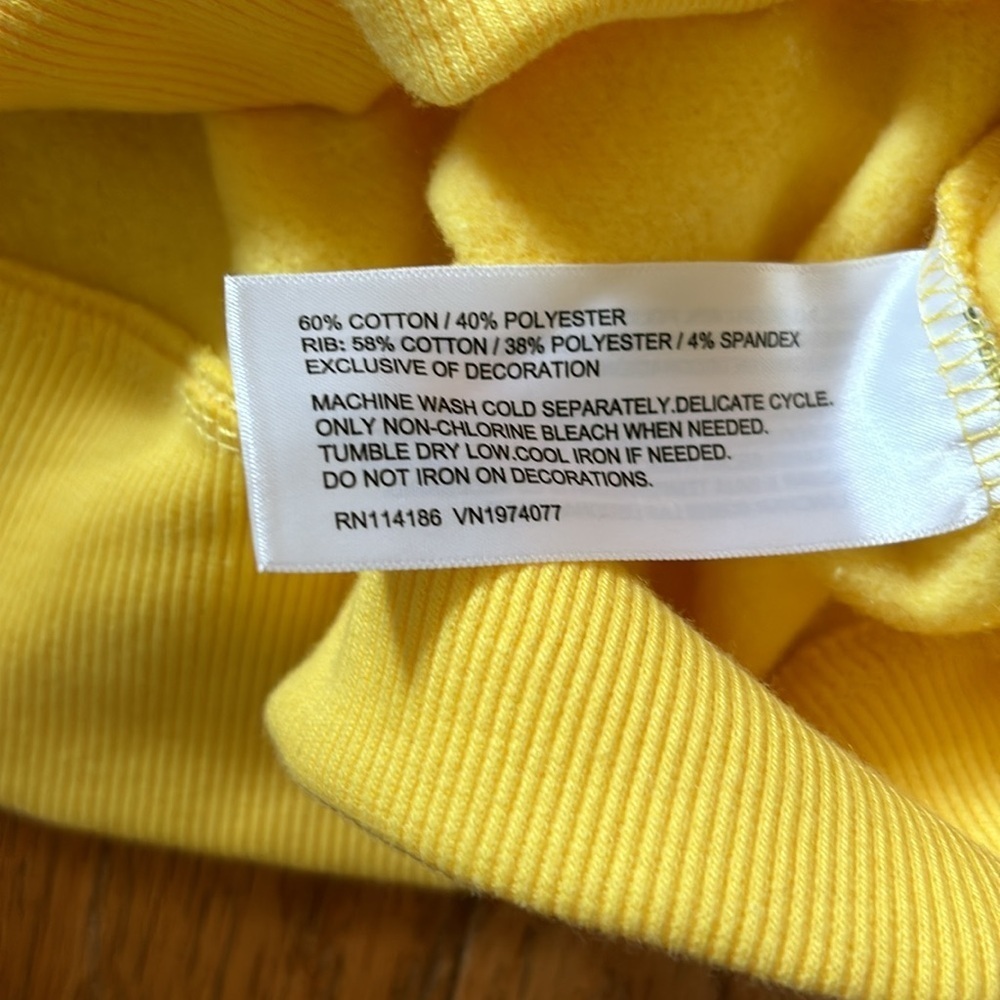 Prince pickleball yellow sweatshirt nwt - Picture 6 of 6